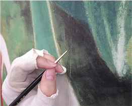 填補處進行全色